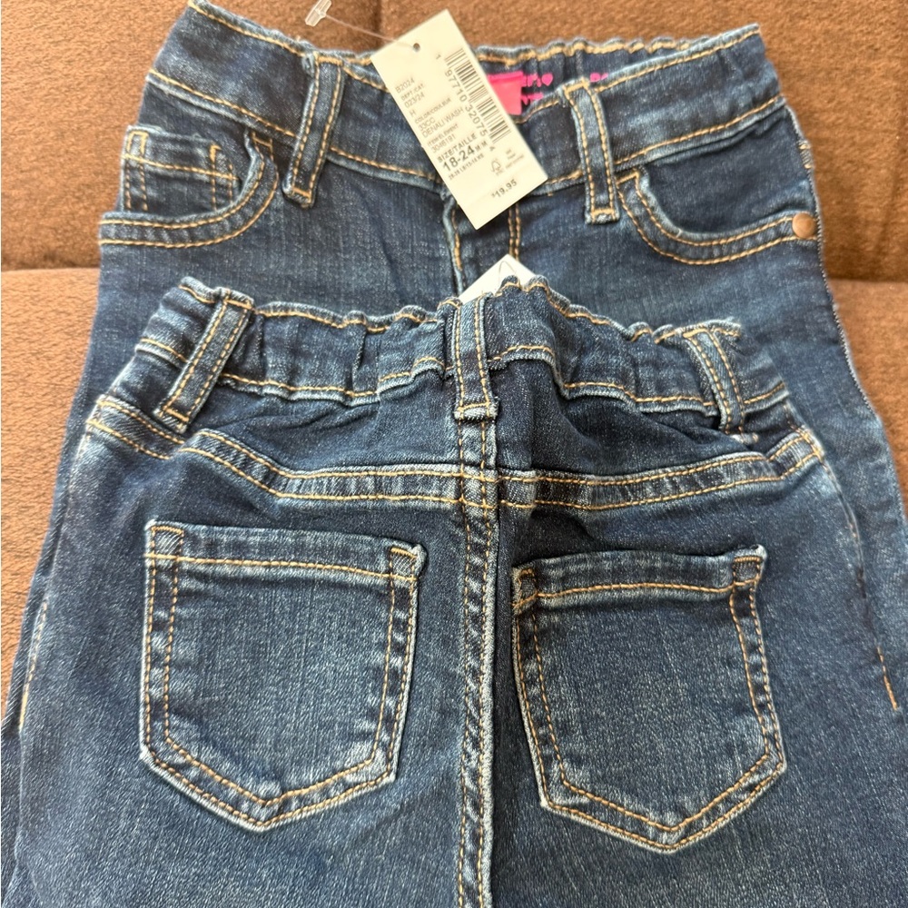 2 pairs of Classic Blue Denim Jeans for kids